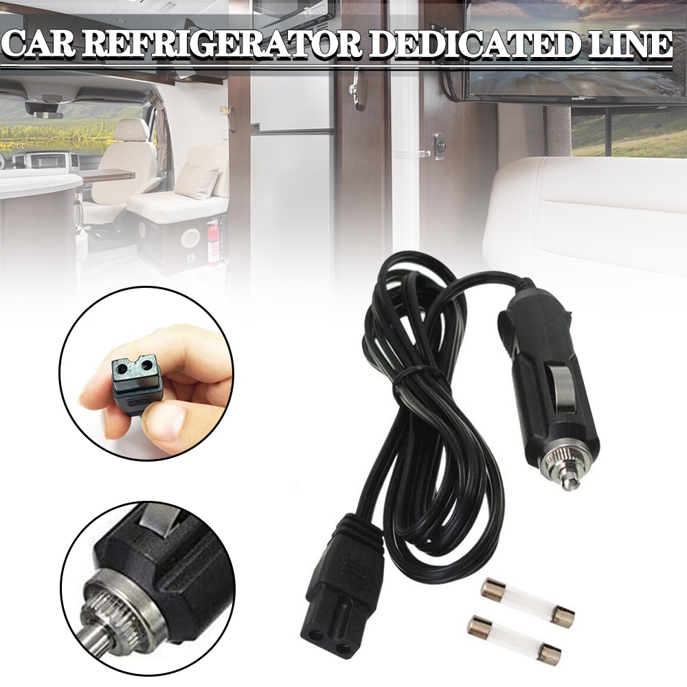 Power Cable Extension Cord For Car Cooler Refrigerator 2 Pin 5m DC 12V