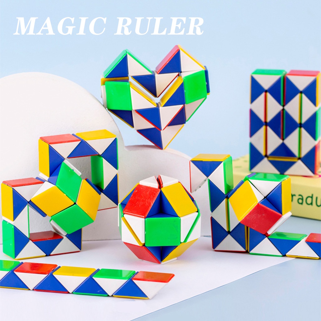 วาไรตี้เมจิกไม้บรรทัด 24-Segment Intelligence Magic Cube เด็กของเล่น ...