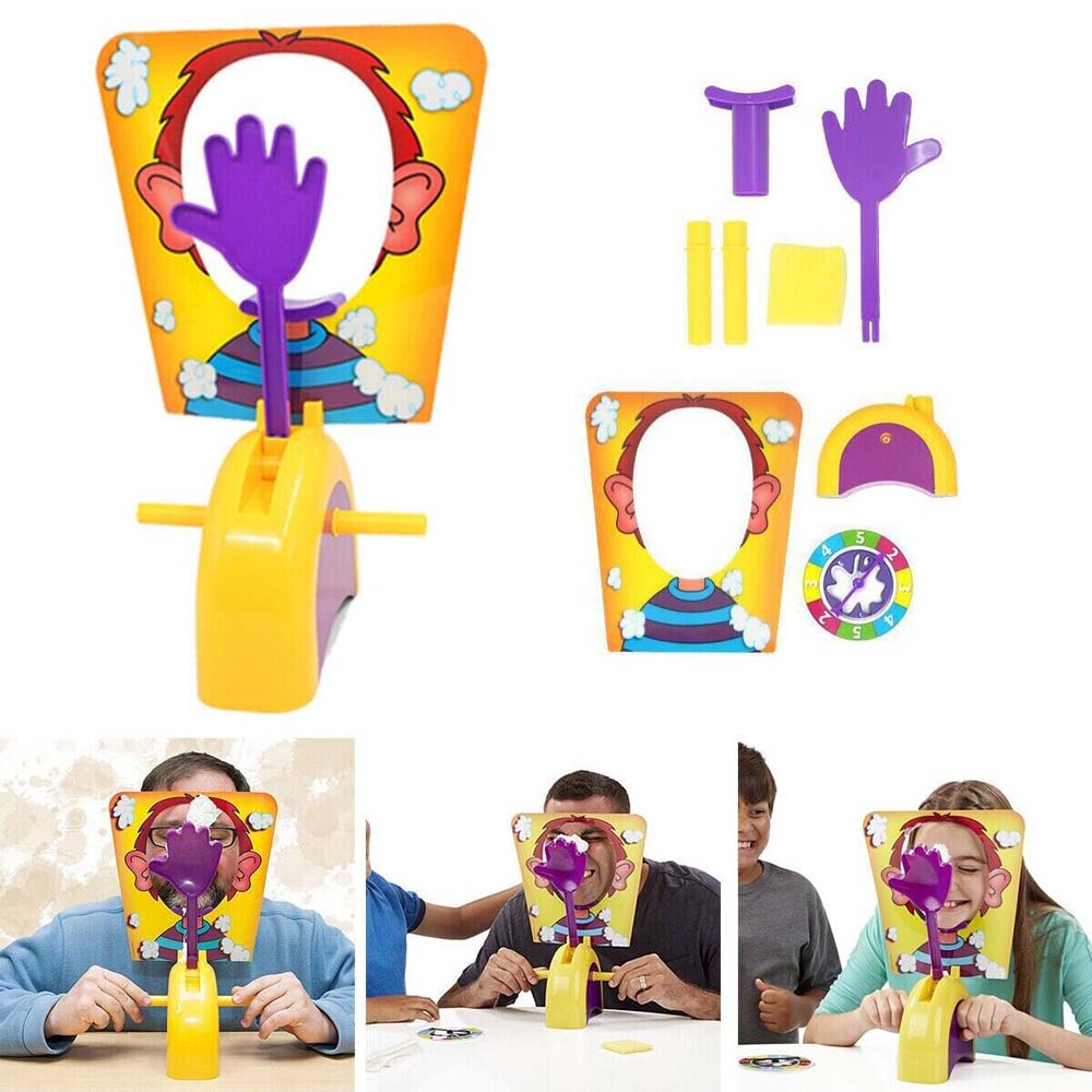 Pie Face Game, Party Fun Cake Cream Game Pie in the Face Family Party
