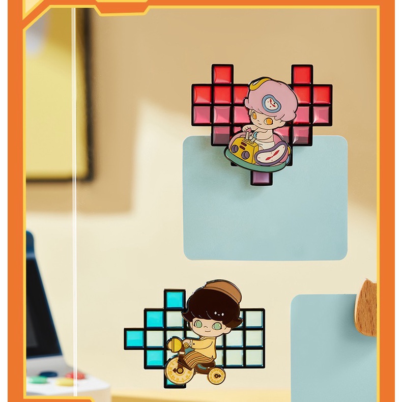 Dimoo Time Travel แม่เหล็กติดตู้เย็น รุ่นป๊อปมาร์ท [ของแท้] ตุ๊กตาฟิกเก ...