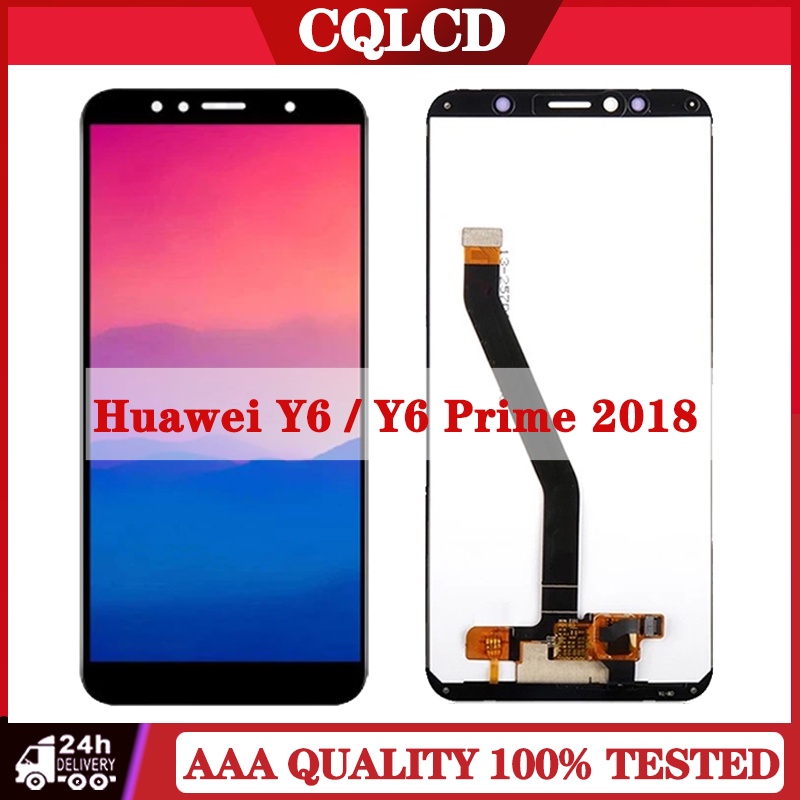 ชุดประกอบหน้าจอสัมผัสดิจิทัล LCD ATU-L31 ATU-L42 สําหรับ Huawei Y6 2018 ...