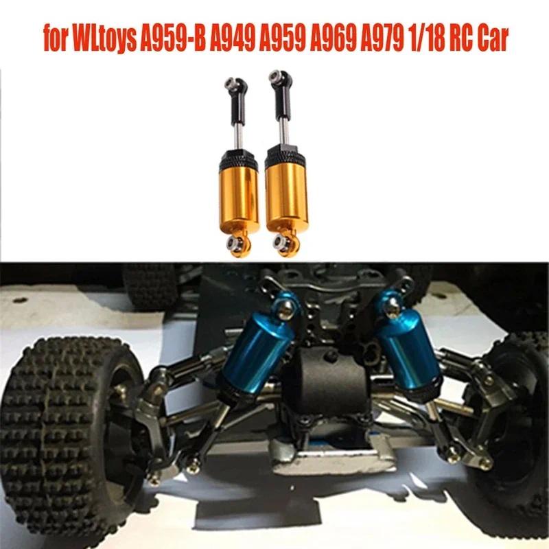 4 Ruote In Metallo Con Pneumatici Per Auto RC 1/18 Wltoys – Modelli A959-B, A979-B, A959, A969, A949, A979, K929 – Diametro 52 Mm, Colore Blu, Con Dadi Esagonali