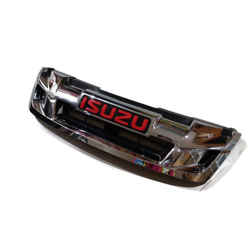 หน้ากระจัง-dmax-all-new-แต่งใส่-isuzu-d-max-2007-2011-ให้เป็น-d-max-all-new-logo-isuzu-สีแดง-ส่งไว