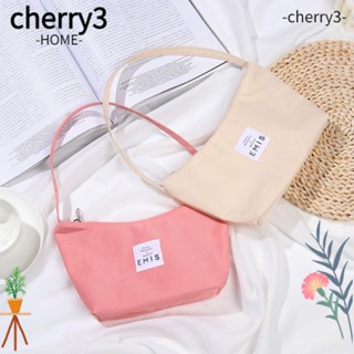 Cherry3 กระเป๋าถือ กระเป๋าสะพายไหล่ ผ้าแคนวาส ไนล่อน สําหรับสตรี