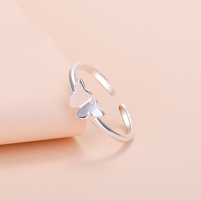 charmost-แหวนชุบเงิน-ประดับโบว์-ขนาดเล็ก-สไตล์เกาหลี-เรียบง่าย-สําหรับผู้หญิง
