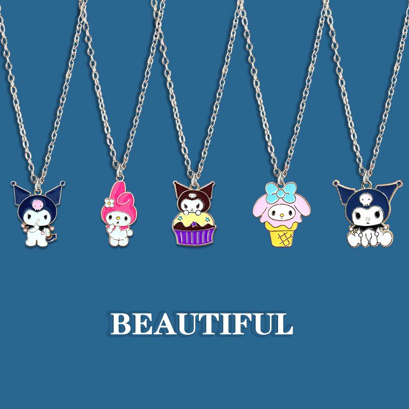 kulomi-series-lovely-cartoon-necklace-girl-pendant-ins-schoolgirl-gift-chain-pendant