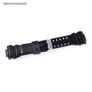 Adth สายนาฬิกาข้อมือ ยางซิลิโคน สีดํา หัวเข็มขัดโลหะ อุปกรณ์เสริม สําหรับ g-shock Martijn