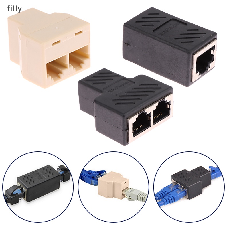 อะแดปเตอร์เชื่อมต่อเครือข่ายอีเธอร์เน็ต-rj45-1-เป็น-2-ทาง-lan-rj45-cat5-cate6-op