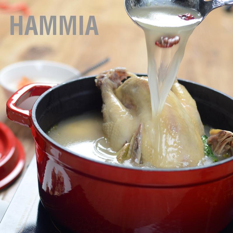 hammia-หม้อสต๊อกเคลือบหม้อเหล็กพร้อมฝาปิด-dual-loop-handle-หม้อเหล็กหล่อสำหรับห้องครัวในครัวเรือนสีแดง