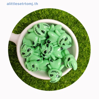 Alittlese ฟิกเกอร์เรซิ่น รูปผี สีเขียว สําหรับตกแต่งบ้าน 10 ชิ้น