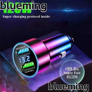 Blueming2 ซ็อกเก็ตที่ชาร์จในรถยนต์ พอร์ตคู่ จอแสดงผล LED ชาร์จเร็วมาก