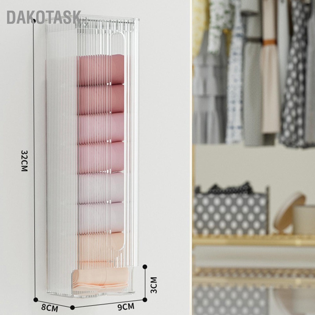 dakotask-ติดผนังกล่องเก็บชุดชั้นในชุดชั้นในอเนกประสงค์กางเกงถุงเท้าorganizer-selfสำหรับห้องน้ำห้องครัวถุงขยะ