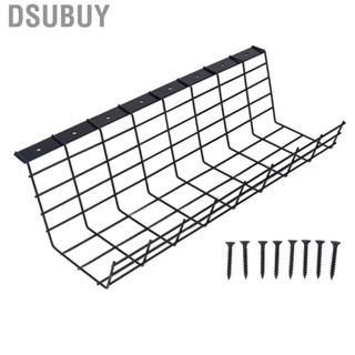 Dsubuy Under Desk Cable Multifunctiona Black Coating Management Tray US