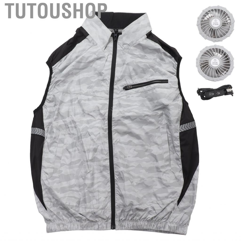 Cooling Fan Vest Wearable Evaporative Cool Conditioned