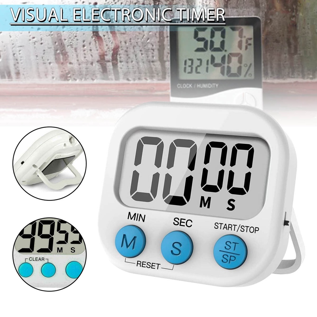 Digital LCD Timer Racing Kitchen Home Countdown Alarm Clock Stop Watch Shopee Thailand