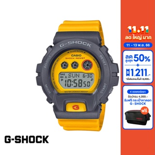 CASIO นาฬิกาข้อมือผู้หญิง G-SHOCK YOUTH รุ่น GMD-S6900Y-9DR วัสดุเรซิ่น สีเหลือง