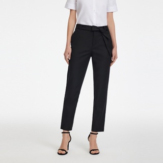 G2000 กางเกงขายาวผู้หญิง กางเกงทรงสอบ (CIGARETTE SHAPE) รุ่น 3126313699 BLACK กางเกงขายาว เสื้อผ้า เสื้อผ้าผู้หญิง