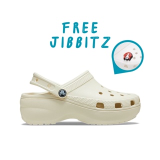 [พร้อมส่ง] Crocs Classic Platform Clog Women Bone 206750-2Y2