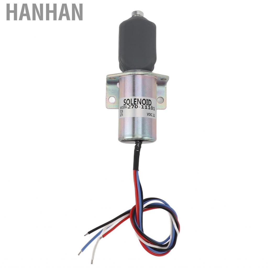Hanhan 12V Electric Exhaust Solenoid High Accuracy Anti Interference 4 Wire 270 11101 for