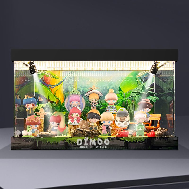 กล่องเก็บฟิกเกอร์ Popmart DIMOO Jurassic World Series Mystery สําหรับตก ...