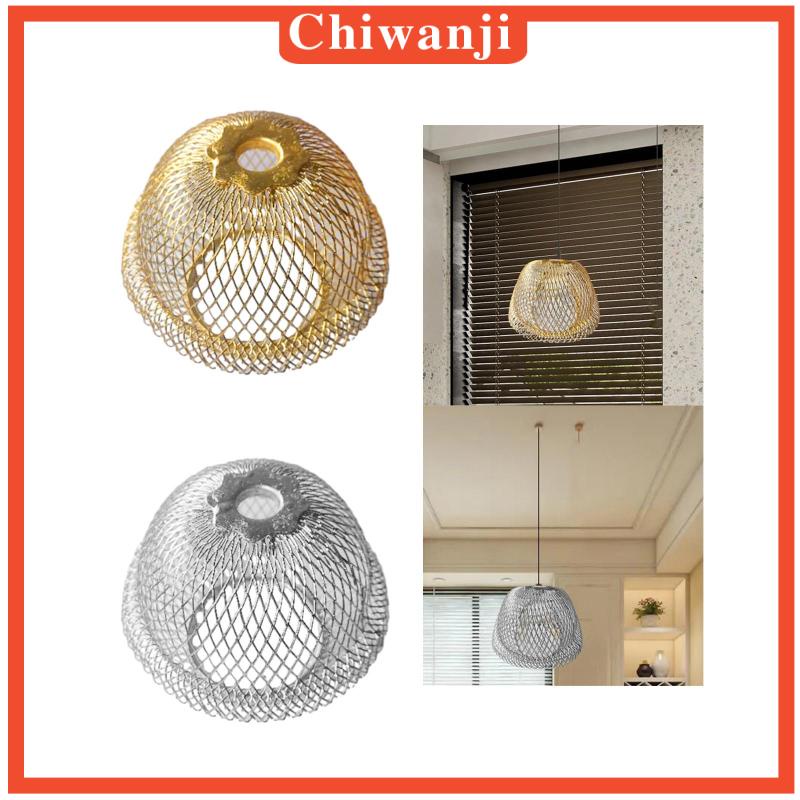 chiwanji-ฝาครอบโคมไฟระย้า-ลวดเหล็ก-สําหรับห้องนั่งเล่น-ห้องครัว-โรงแรม