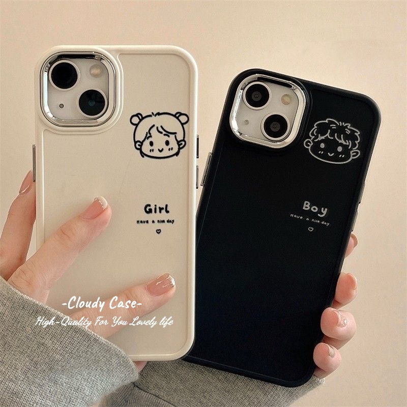 เคสโทรศัพท์มือถือ-ซิลิโคน-ลายการ์ตูน-ปุ่มโลหะ-สําหรับ-iphone-xr-14-13-11-12-pro-max-8-7-6-6s-plus-se-2020-xs-max