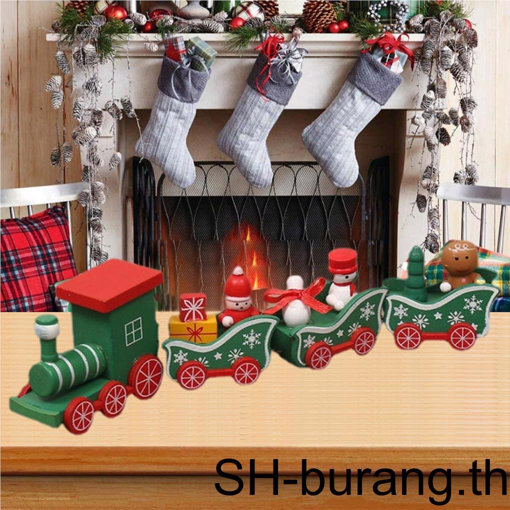 buran-โมเดลรถไฟไม้-ลายคริสต์มาส-น่ารัก-สําหรับตกแต่งเทศกาล