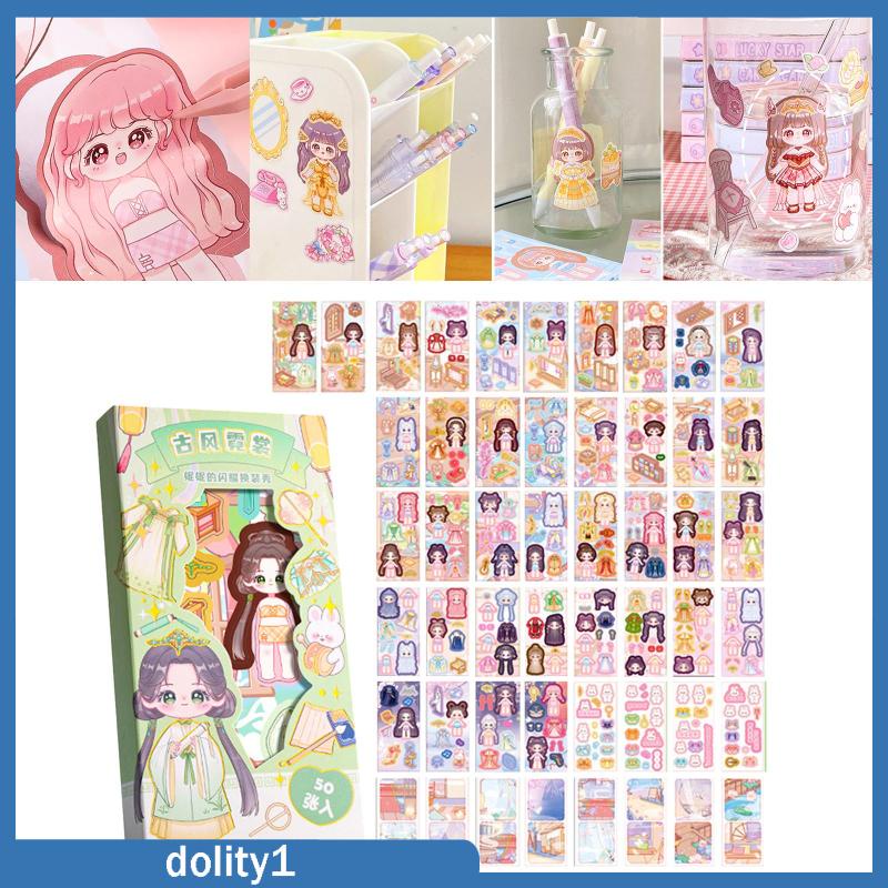 dolity1-สติกเกอร์-ลาย-make-a-face-สําหรับเด็ก-ของขวัญวันเกิด-รางวัล-และแจกของขวัญ-diy-50-ชิ้น