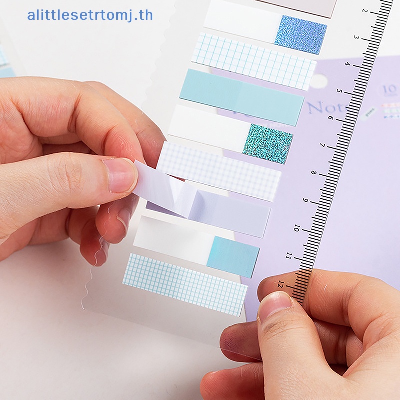 alittlese-สติกเกอร์กระดาษโน้ต-แบบใส-มีกาวในตัว-1-ชุด
