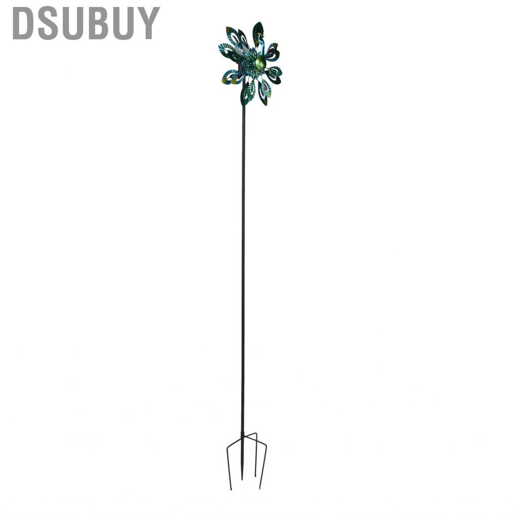 dsubuy-double-layer-wind-spinners-metal-windmill-spinner-w-ground-solar-light-ut