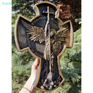 &lt;Cardflower&gt; ฟิกเกอร์เรซิ่น รูปปั้นนางฟ้า Battle Saint Michael Archangel สําหรับตกแต่งบ้าน เก็บสะสม