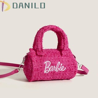 Danilo กระเป๋าสะพายไหล่ ผ้าวูล ปักลายตัวอักษร ขนาดเล็ก เรียบง่าย สําหรับเดินทาง