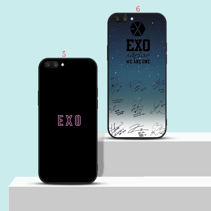 เคสโทรศัพท์มือถือนิ่ม-พิมพ์ลายโลโก้-exo-สีดํา-สําหรับ-redmi-9-6a-7a-8a-9a-9c-h16