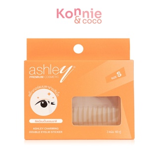 Ashley Charming Double Eyelid Sticker 60 Pairs #No.01 Size S สติ๊กเกอร์ติดตาสองชั้น ไซส์ S 60 คู่ สีเนื้อแบบธรรมชาติ.