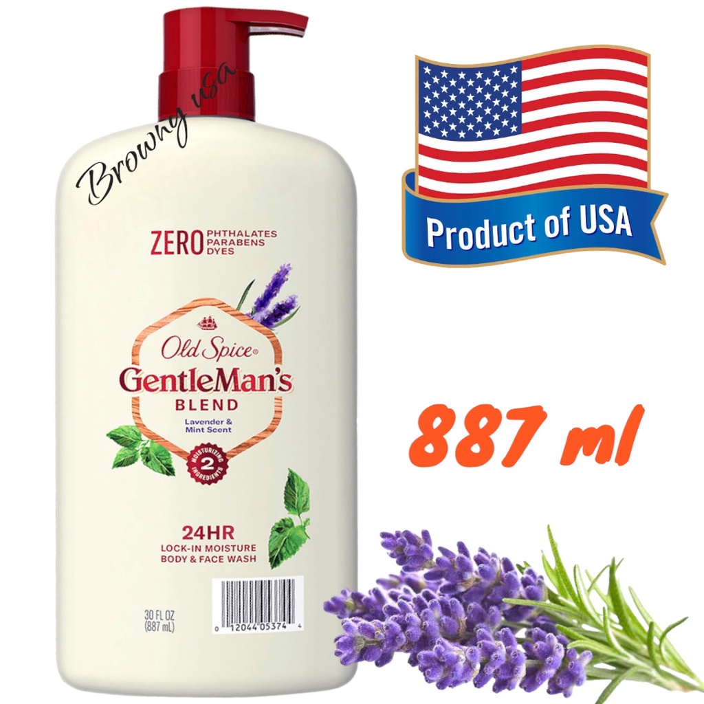 Old Spice Gentlemen's Blend Body Wash, Lavender & Mint 887 ml. Shopee