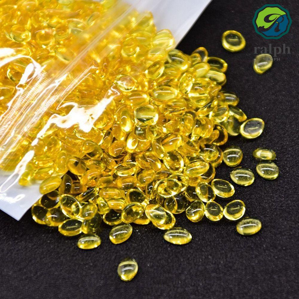 Ralph White semi transparent golden wig hot melt adhesive particles ...