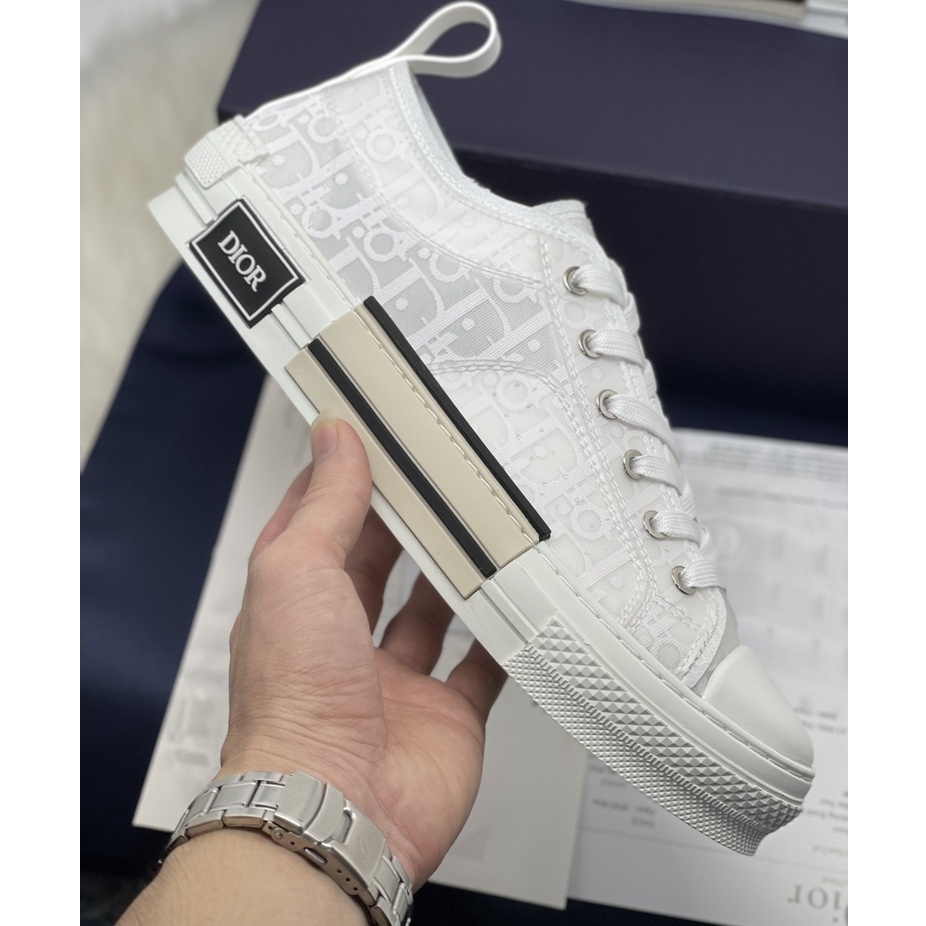 DIOR Shoe B23 SNEAKER LOW ALL WHITE LAAU All White Single White