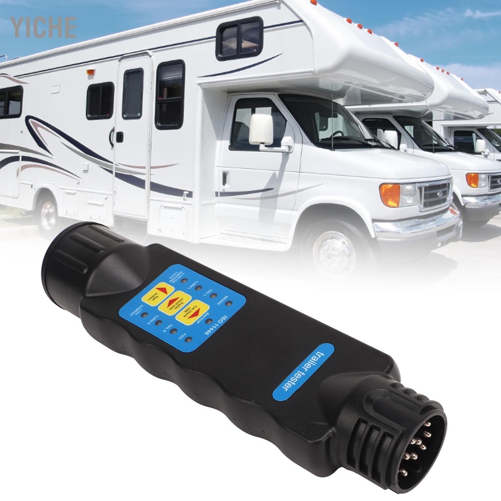 YiChe 12V 13pin Trailer สายไฟเครื่องทดสอบวงจรปลั๊ก SOCKET ชุดสำหรับรถ ...