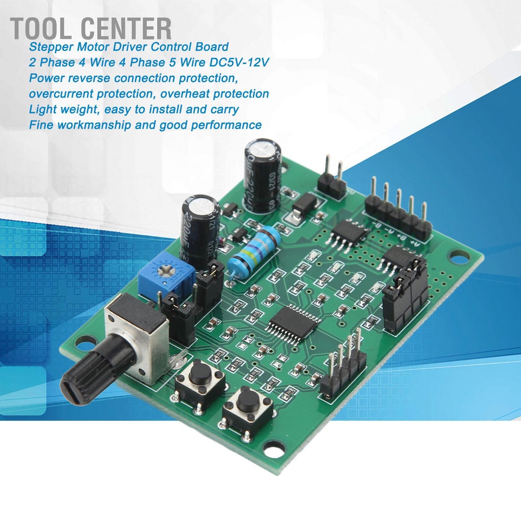 Tool Center Micro Stepper Motor บอร์ดควบคุม 2 เฟส 4 สาย 5 สายลดโมดูล ...