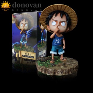 Donovan โมเดลตุ๊กตาฟิกเกอร์ อนิเมะ Luffy หมวกฟาง Pick Your Nose Luffy ของเล่นสะสม สําหรับเด็ก
