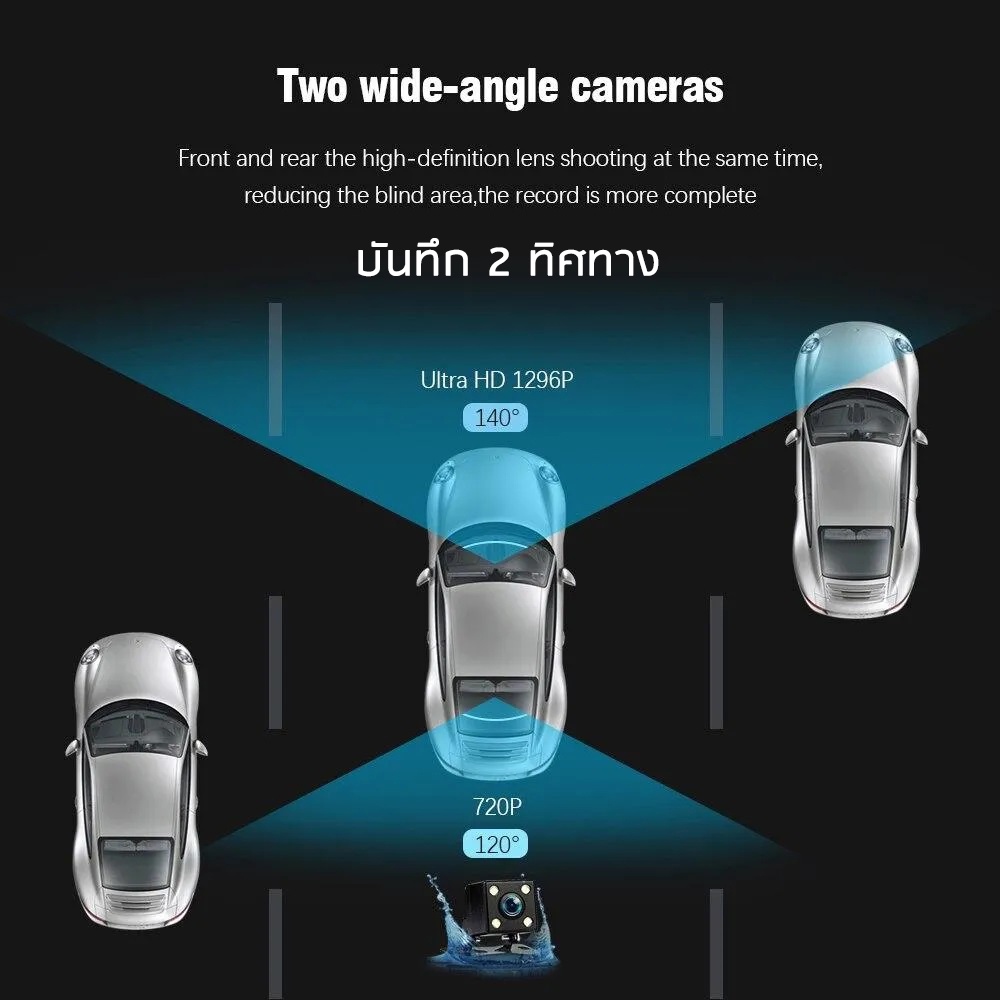 กล้องติดรถยนต์-รุ่น-y6-1440p-จอทัชสกรีน-quad-hd-car-camera-หน้า-หลัง-wdr-hrd-หน้าจอใหญ่-4-0-นิ้ว-ดูผ่าน-app-ระบบสัมผัส