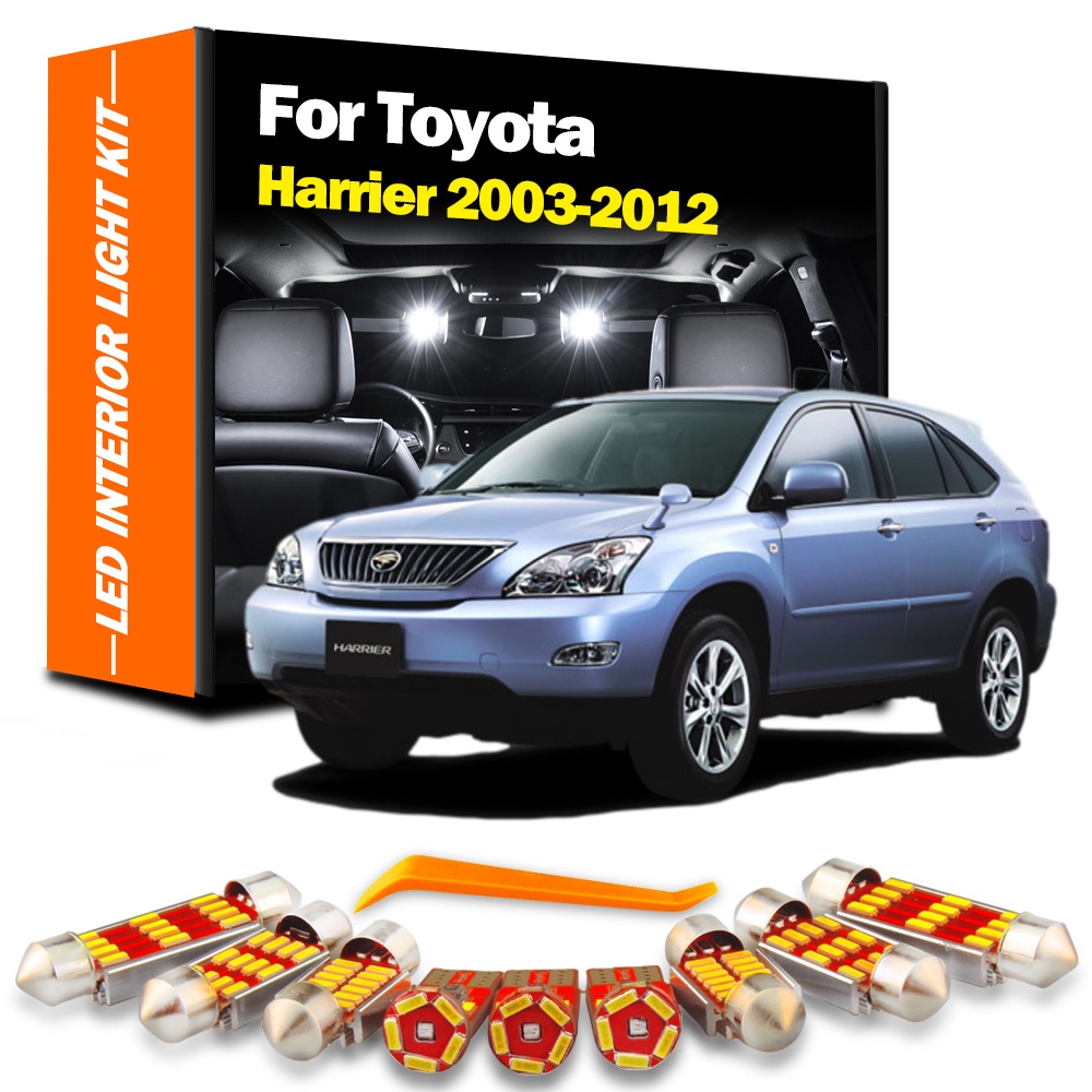 ชุดหลอดไฟอ่านหนังสือ LED ภายในรถยนต์ สําหรับ Toyota Harrier 2003 2004 ...