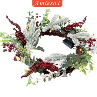 [Amleso1] พวงมาลัยคริสต์มาส สําหรับวางบนโต๊ะ ในร่ม กลางแจ้ง