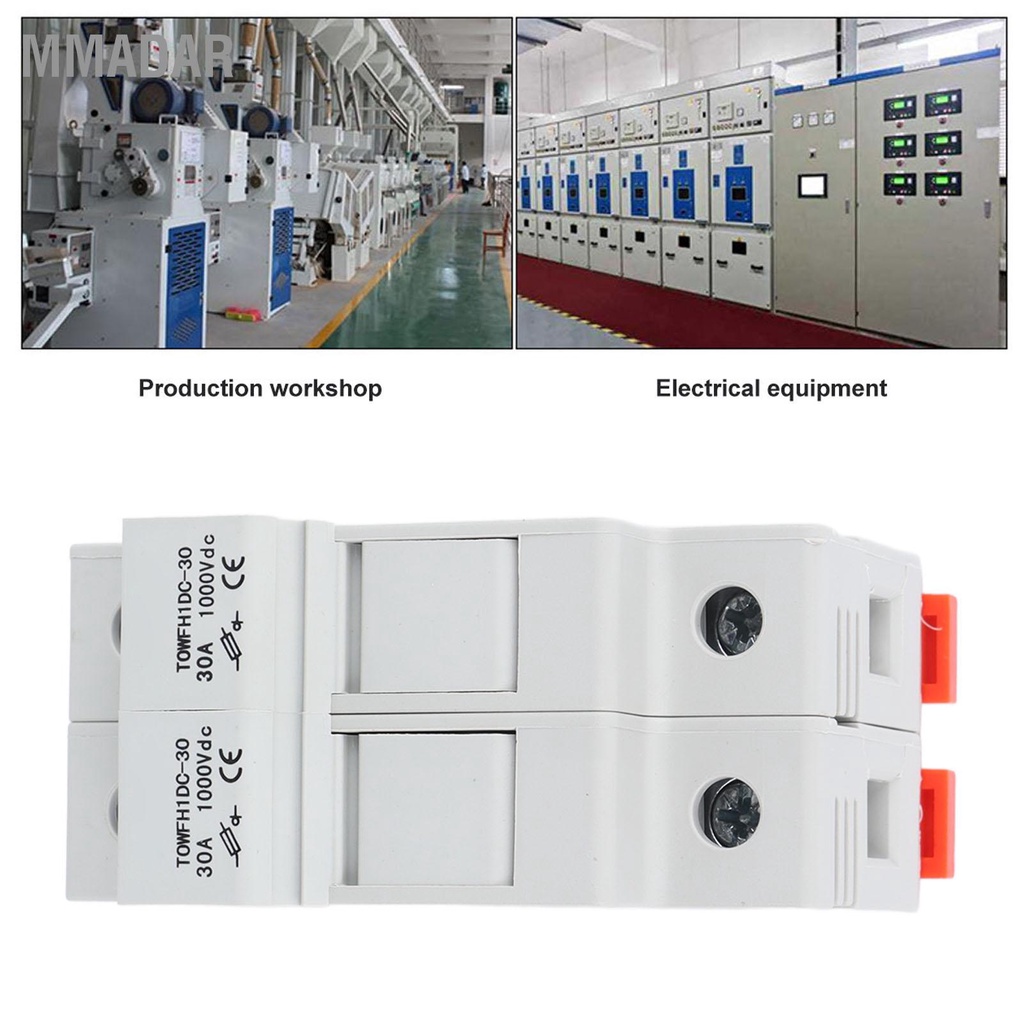 mmadar-เบรกเกอร์-dc-1000vdc-พร้อมฟิวส์-2-ตัว-ชุดฟิวส์เบรกเกอร์ป้องกันที่มีประสิทธิภาพสำหรับเครื่องใช้ไฟฟ้า