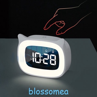 Blossomea นาฬิกาปลุกดิจิทัล พร้อมไฟกลางคืน สําหรับเด็ก