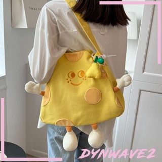 [Dynwave2] กระเป๋าสะพายไหล่ ผ้าแคนวาส แฟชั่นฤดูใบไม้ผลิ กลางแจ้ง สําหรับผู้หญิง