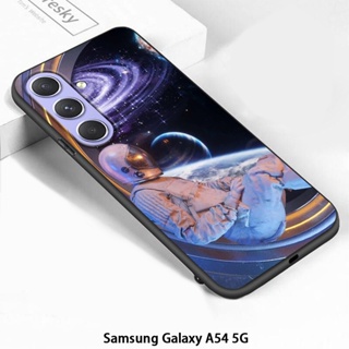 สําหรับ Samsung Galaxy A04 A04E A14 A24 A34 A54 F14 5G เคสโทรศัพท์ ซิลิโคนนิ่ม TPU กันกระแทก ลายนักบินอวกาศ