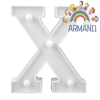 [armani1.th] โคมไฟ LED รูปตัวอักษร 3D 26 ตัว สําหรับติดตกแต่งผนังบ้าน (X