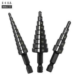 ⭐NEW ⭐Enhanced Efficiency with Two Flute Design Step Drill Bit Set 3Pcs Assorted Sizes