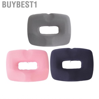 Buybest1 Seat Cushion  Easy Use Pressure Releasing Memory Foam Chair Pad Breathable Comfortable Groove Design for Office